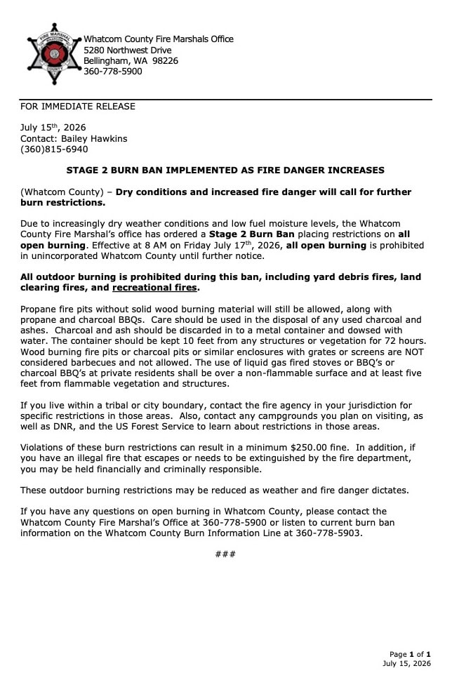 2026 Stage 2 Burn Ban